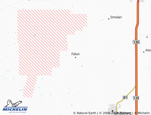 Kaart MICHELIN Falun - ViaMichelin