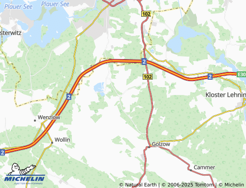 MICHELIN Krahne map - ViaMichelin