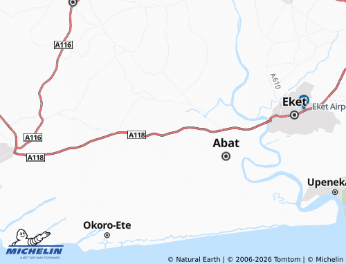 Carte MICHELIN Ikot-Ebiere - ViaMichelin