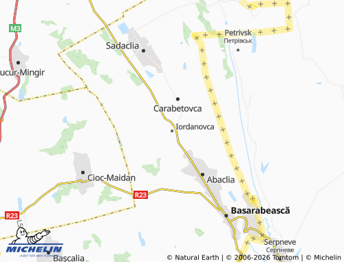 MICHELIN-Landkarte Iordanovca - ViaMichelin