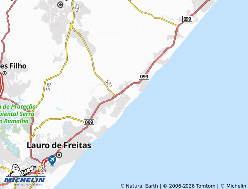 Mapa MICHELIN Pé de Areia - ViaMichelin