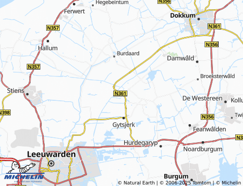Kaart MICHELIN Oudkerk - ViaMichelin