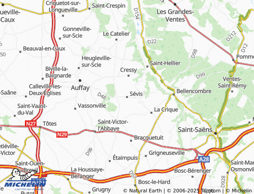 MICHELIN Sévis map - ViaMichelin