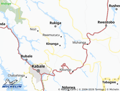 Mappa MICHELIN Kinanga - ViaMichelin