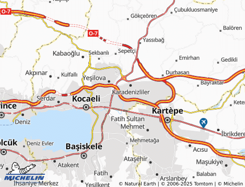 MICHELIN Alikahya Cumhuriyet map - ViaMichelin