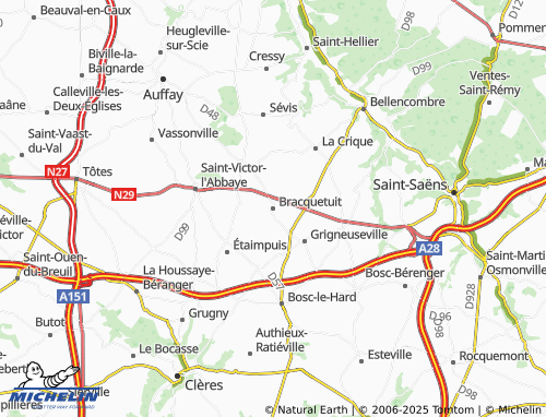 MICHELIN Bracquetuit map - ViaMichelin