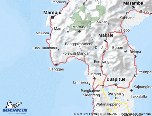 MICHELIN Polewali Mandar map - ViaMichelin
