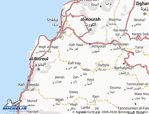 MICHELIN Btaaboura map - ViaMichelin
