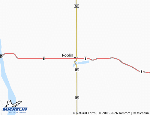 MICHELIN Roblin map - ViaMichelin