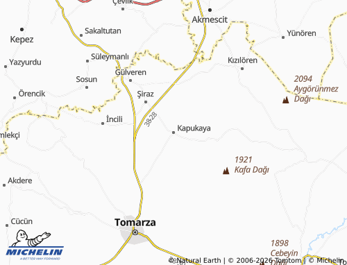 MICHELIN Kapukaya map - ViaMichelin