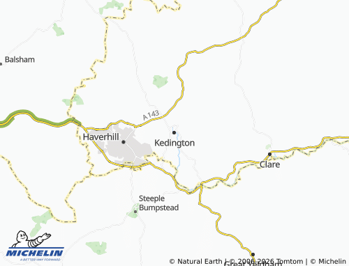 MICHELIN Kedington map - ViaMichelin