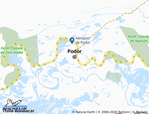 MICHELIN Podor map - ViaMichelin
