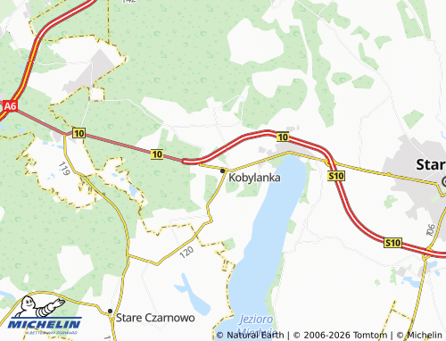 MICHELIN-Landkarte Kobylanka - ViaMichelin