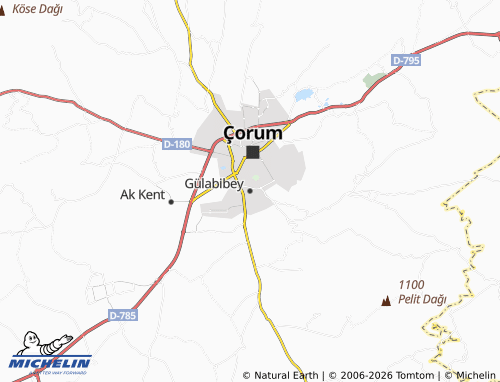 MICHELIN Gülabibey map - ViaMichelin