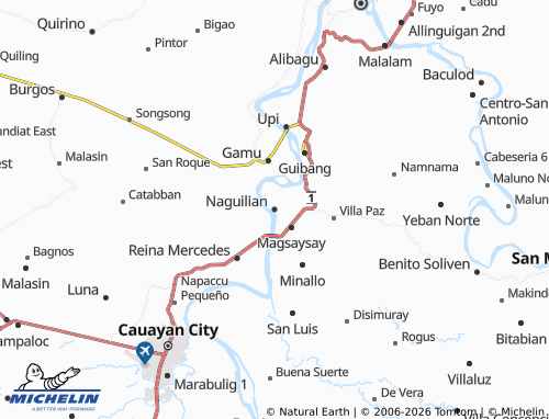 MICHELIN Naguilian map - ViaMichelin