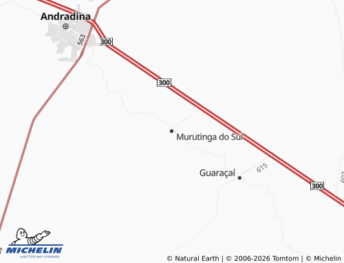 Mapa MICHELIN Murutinga do Sul - ViaMichelin