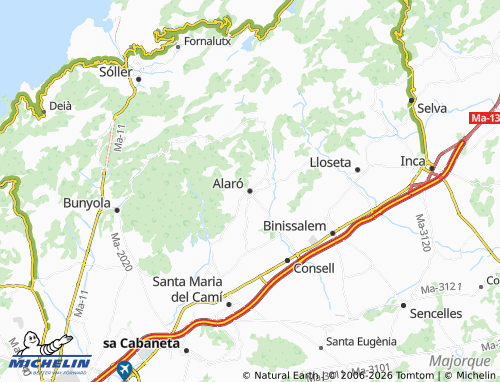 Mapa MICHELIN Alaró - ViaMichelin