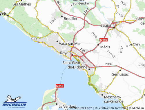 Mapa MICHELIN Royan - ViaMichelin