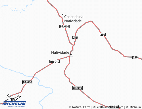 Carte MICHELIN Natividade - ViaMichelin