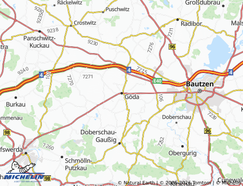 MICHELIN Göda map - ViaMichelin