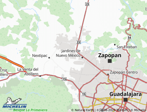 Mappa MICHELIN Valle de la Providencia - ViaMichelin
