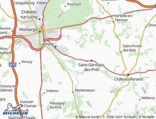 Carte MICHELIN La Pierre du Carreau - ViaMichelin
