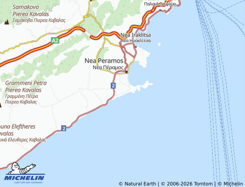 MICHELIN Agios Athanasios map - ViaMichelin