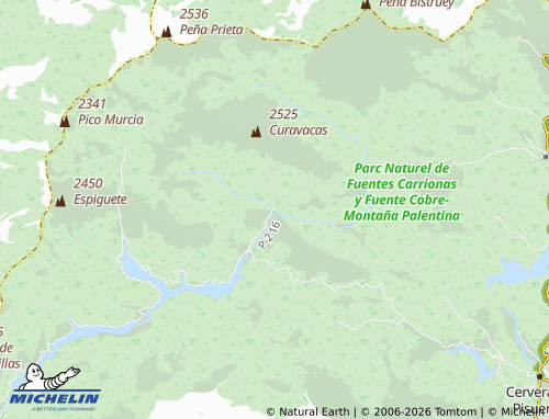 MICHELIN Vidrieros map - ViaMichelin