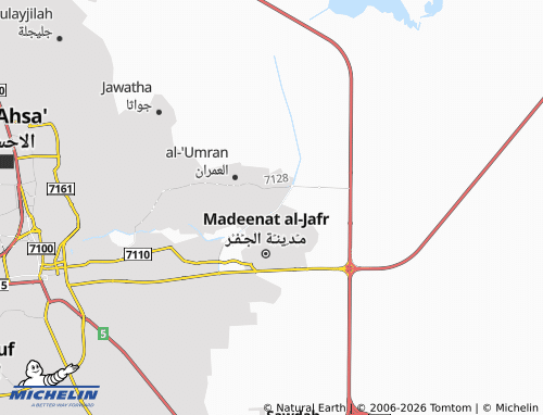 MICHELIN-Landkarte al-'Aqeeq - ViaMichelin