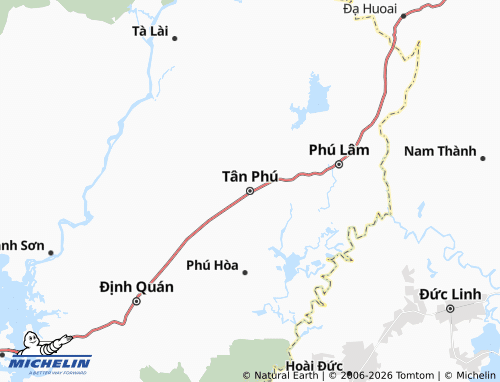 Mapa MICHELIN Tân Phú - ViaMichelin