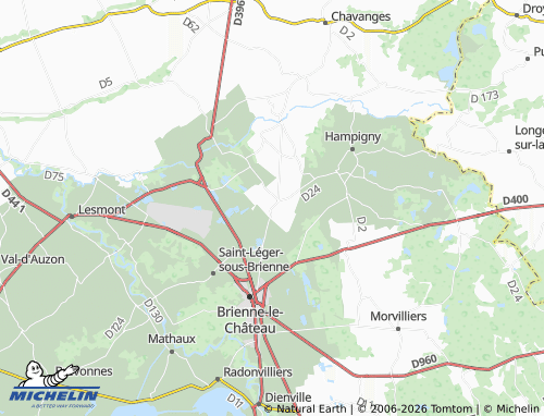 Mapa MICHELIN Perthes-lès-Brienne - ViaMichelin