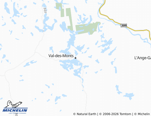 Mapa MICHELIN Val-des-Monts - ViaMichelin