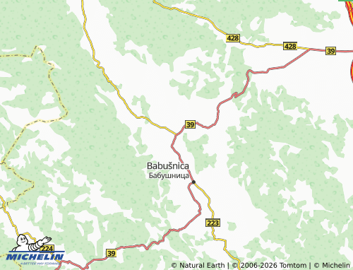 Mapa MICHELIN Donji Striževac - ViaMichelin