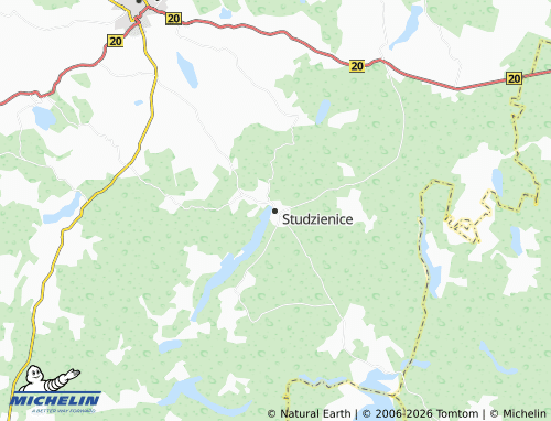 Carte MICHELIN Studzienice - ViaMichelin