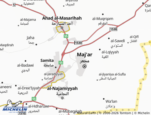 MICHELIN-Landkarte al-Jadi' - ViaMichelin