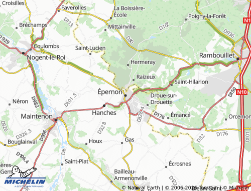 MICHELIN Épernon map - ViaMichelin