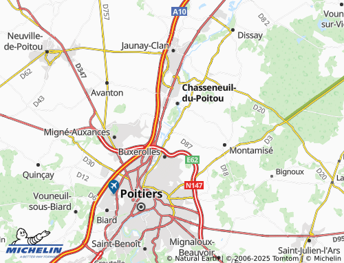 MICHELIN-Landkarte Bonnillet - ViaMichelin