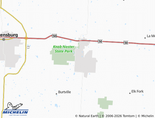 Mapa MICHELIN Whiteman Air Force Base - ViaMichelin