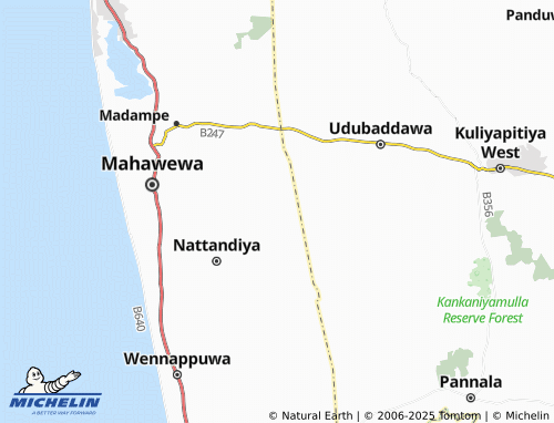 MICHELIN Panangoda map - ViaMichelin
