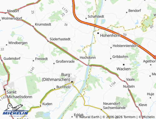Mappa MICHELIN Hochdonn - ViaMichelin
