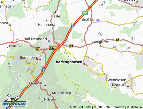 MICHELIN Hohenbostel am Deister map - ViaMichelin