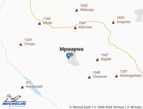 Mappa MICHELIN Mpwapwa - ViaMichelin