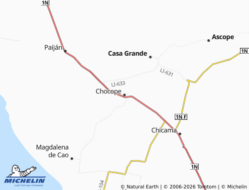 Mappa MICHELIN Chocope - ViaMichelin