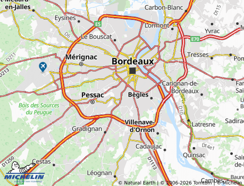 Carte MICHELIN Talence - ViaMichelin