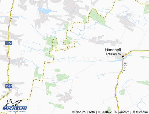 MICHELIN Khoniakiv map - ViaMichelin