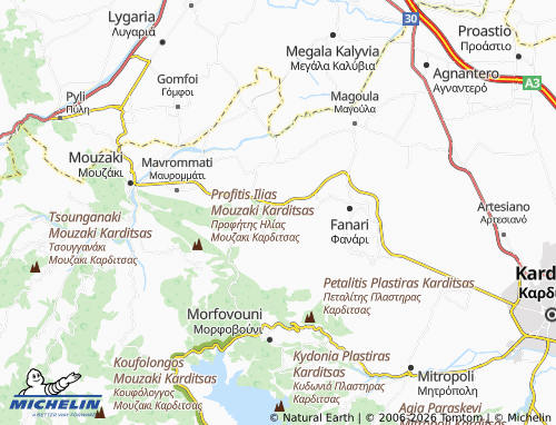 Mapa MICHELIN Kappas - ViaMichelin