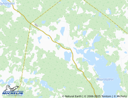 MICHELIN Muurasjärvi map - ViaMichelin