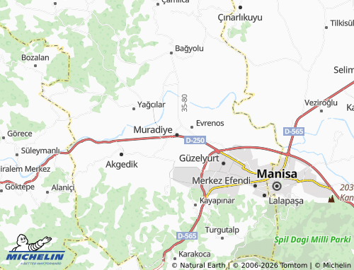 MICHELIN Muradiye map - ViaMichelin