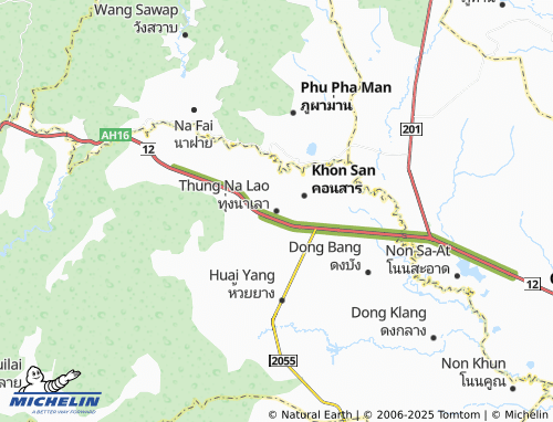 MICHELIN-Landkarte Thung Na Lao - ViaMichelin