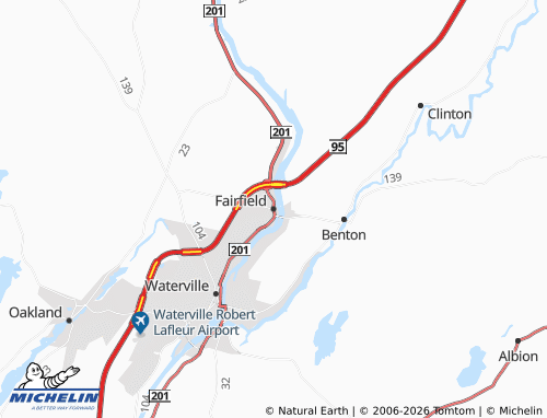 Mappa MICHELIN Fairfield - ViaMichelin